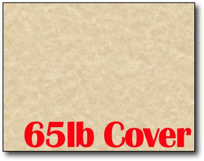 Single Flat Cards, 4 1/4" x 5 1/2" 65lb Brown Parchment - 1000 Flat Cards