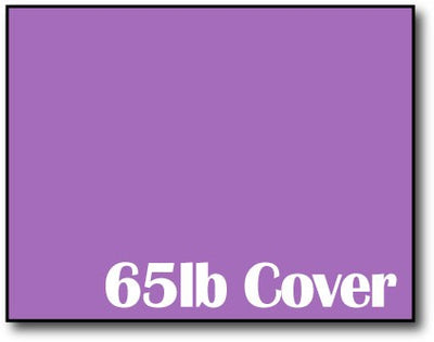 Single Flat Cards, 4 1/4" x 5 1/2" 65lb Planetary Purple - 1000 Flat Cards