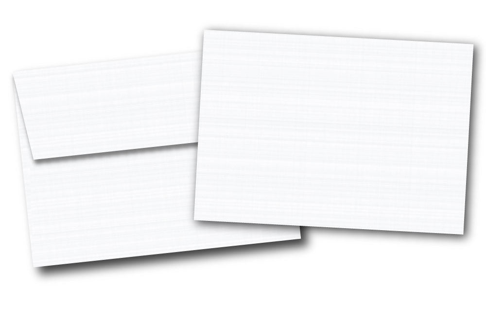 5" x 7" Cardstock with Envelopes - (Linen / 80lb Cover)