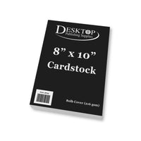 8" x 10" Cardstock - 80lb Cover - (Color: Black)