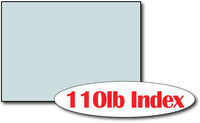 110lb Index Blue 5" x 7" Cards - 500 Flat Cards