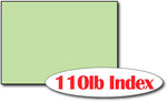 110lb Index Green 5" x 7" Cards - 500 Flat Cards
