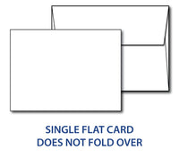80lb White 5" x 7" Cards & envelopes combo pack