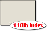 110lb Index Grey 5" x 7" Cards - 500 Flat Cards