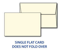 5" x 7" Cardstock with Envelopes - (80lb / Cream)