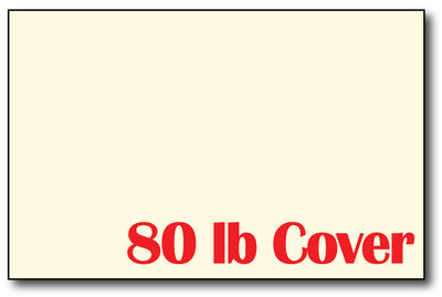 Blank Cardstock | Cream | 5" X 7" (80lb Cover)