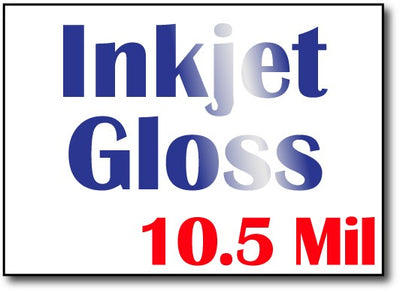 Glossy Inkjet Cardstock | White | 5" x 7" (10.5 Mil)