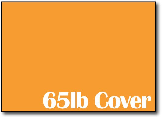 65lb Cosmic Orange 5" x 7" Cards - 500 Flat Cards