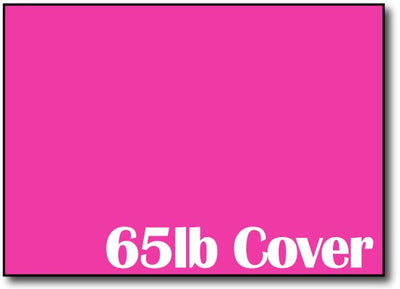 65lb Fireball Fuchsia 5" x 7" Cards - 500 Flat Cards