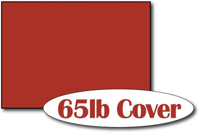 65lb Holiday Red 5" x 7" Cards - 500 Flat Cards