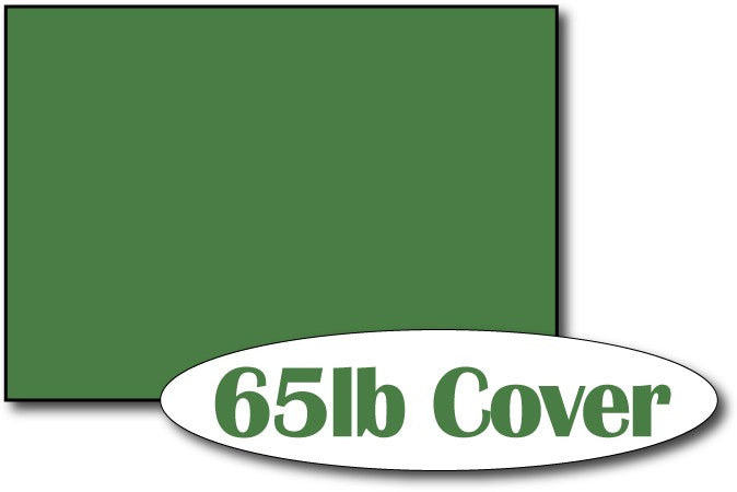 65lb Holiday Green 5" x 7" Cards - 500 Flat Cards