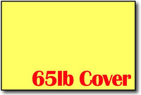 65lb Bright Yellow 4" x 6" Cards - 500 Flat Cards