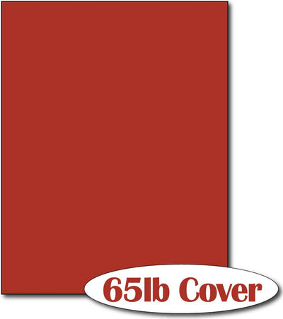 65 lb Rocket Red CardStock , size A6, measure (8 1/2" x 11") , compatible with copier, inkjet and laser , Matte Both sides