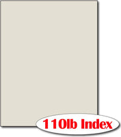 110 lb Index Grey CardStock , size A6, measure (8 1/2" x 11") , compatible with copier, inkjet and laser , Matte Both sides