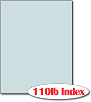 110 lb Index Blue CardStock , size A6, measure (8 1/2" x 11") , compatible with copier, inkjet and laser , Matte Both sides