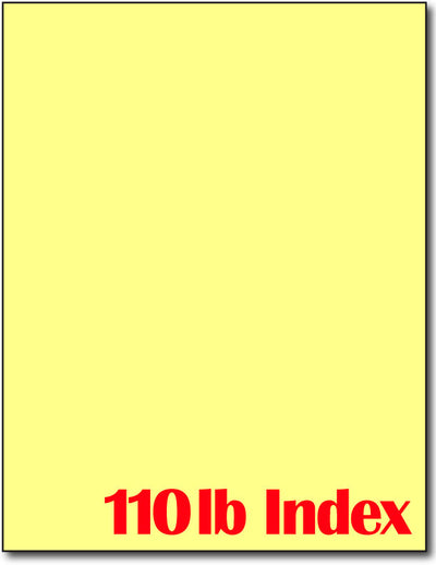 110lb Index | 11" x 17" | Yellow Cardstock