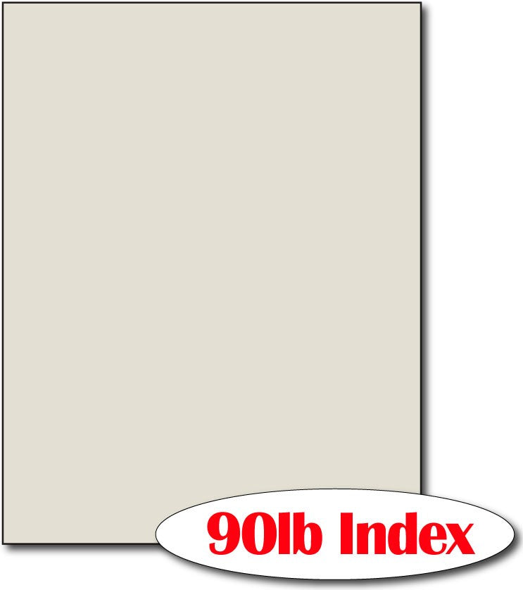 60 lb Index Grey CardStock , size A6, measure (8 1/2" x 11") , compatible with copier, inkjet and laser , Matte Both sides
