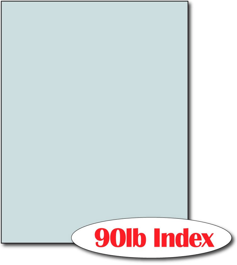 60 lb Index Blue CardStock , size A6, measure (8 1/2" x 11") , compatible with copier, inkjet and laser , Matte Both sides
