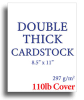110lb Cover Ultra Heavyweight Thick Cardstock - Bright White - 8.5 x 11 -  For Inkjet/Laser Printers (50 Sheets)