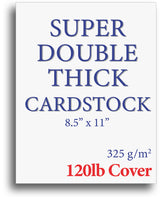 Blank Cardstock | White | 8.5" X 11" (120lb Cover)