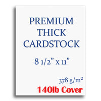 Premium Glossy White 80lb 8.5 x 11 Cardstock - Double Sided, JAM Paper