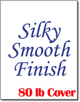 smooth satin silky cardstock inkjet laser printers 80lb cover white 8 1/2" x 11"