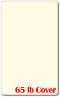 8 1/2" X 14" Cardstock - Rounded Corners - 65lb Cover / Cream