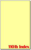 Cardstock, 8.5" x 14" 110lb Index Yellow