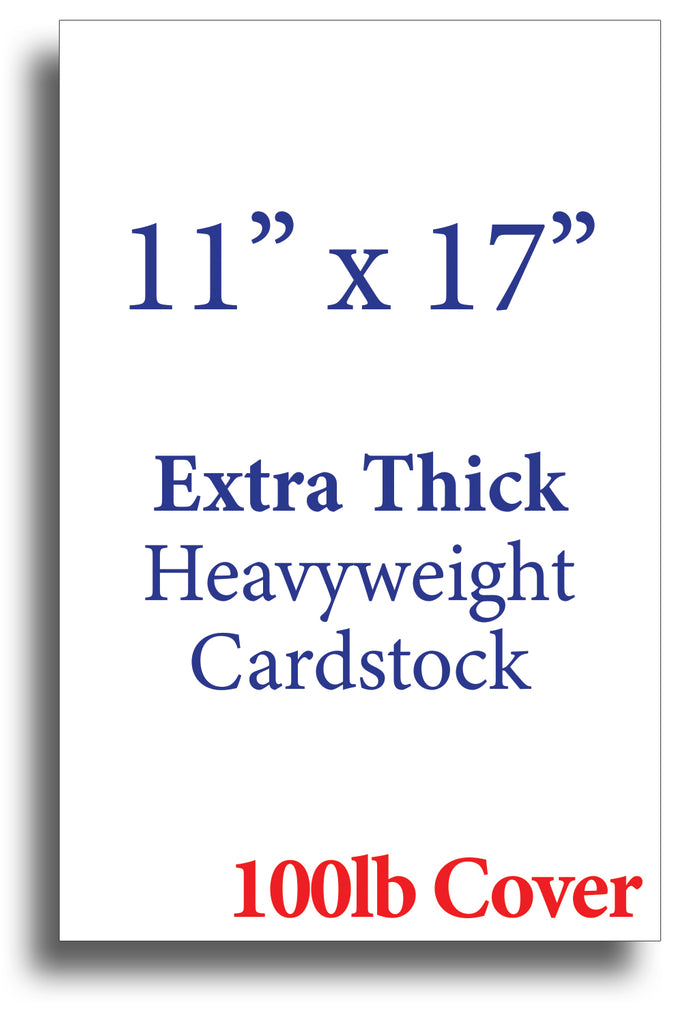 11" x 17" Cardstock - 100lb Cover - Matte Finish