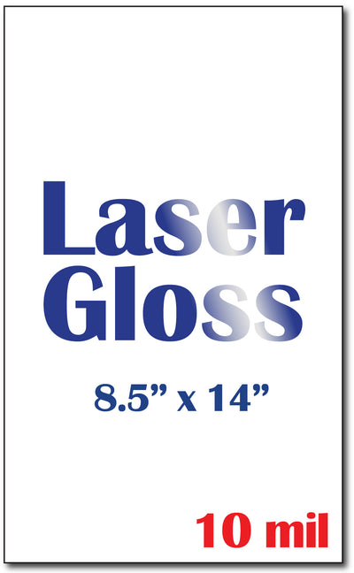 10 Mil | 8.5 x 14 | Laser Gloss (Both Sides)