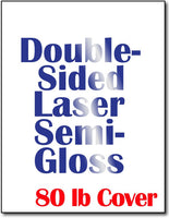 Cardstock, 80lb Double-Sided Laser Semi-Gloss - 250 Sheets