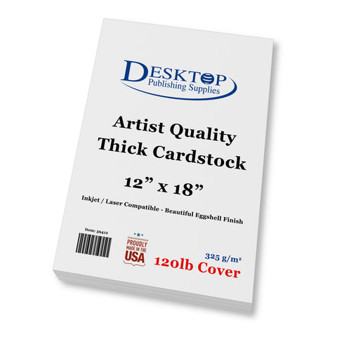 12 x 18 | Heavyweight Cardstock | Desktop Supplies