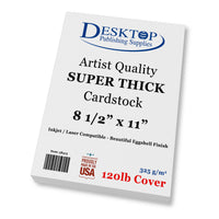 Extra Thick Cardstock - 8 1/2 x 11 - 130lb Cover