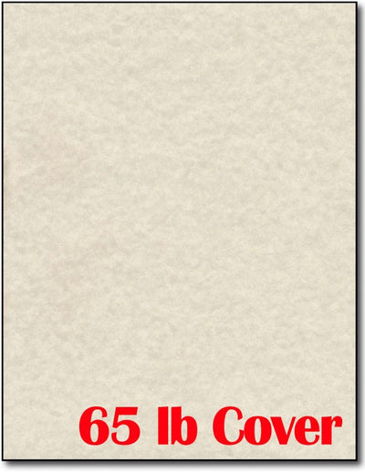 65 lb Natural Parchment CardStock , size A6, measure (8 1/2" x 11") , compatible with copier, inkjet and laser , Matte Both sides