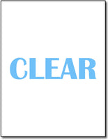 Crystal Clear Labels - 8 1/2" x 11" - Laser Printers Only