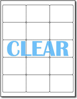 Adhesive Labels Crystal Clear Inkjet CardStock , size A6, measure (2" x 2 11/16") , compatible with Inkjet Only , Full Gloss