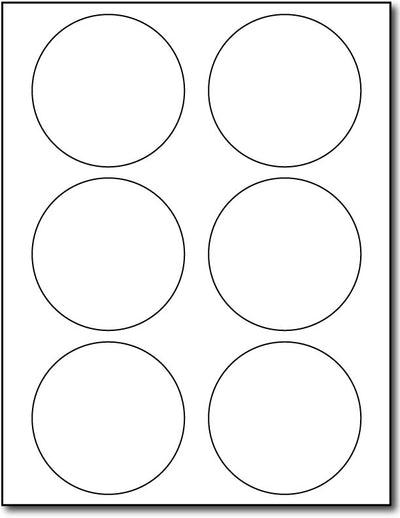 Continental 6up 3 1/3" Round Labels