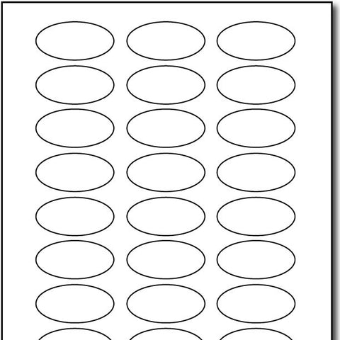 Blank Oval Labels