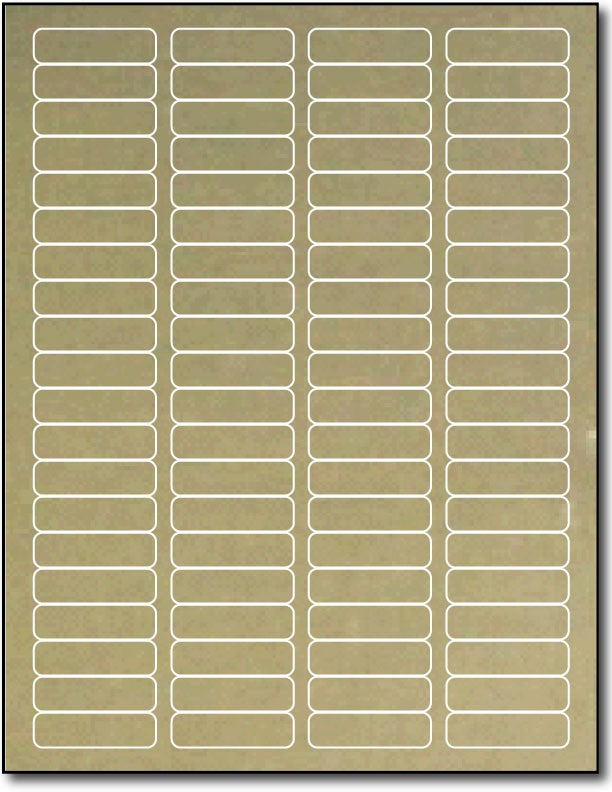 Adhesive  Labels Gold Foil Return, size A6, measure (1 3/4" x 1/2") , compatible  Laser, Foil
