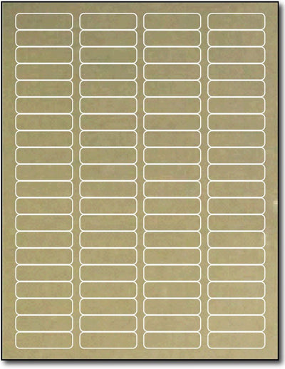 Adhesive  Labels Gold Foil Return, size A6, measure (1 3/4" x 1/2") , compatible  Laser, Foil