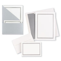 Silver Folder Invitation & note Card Kit - Makes 25 Sets