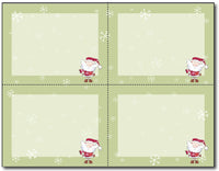 110lb Merry Christmas Santa 4-up Postcards,  measure(4 1/4" x 5 1/2"), compatible with inkjet and laser