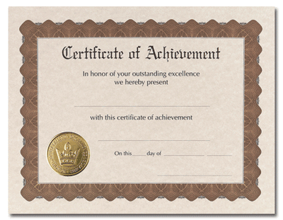 Certificate of Achievement