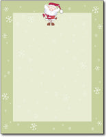 50lb Merry Christmas Santa Letterhead Sheets, measure (8.5 X 11) , compatible with inkjet and laser