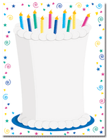 50lb text Cake Stationary, measure(8 1/2" x 11"), compatible with inkjet and laser, matte both sides