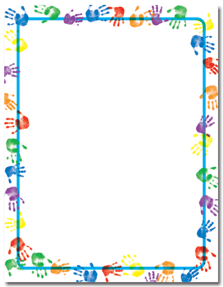 24lb baby handprints stationery, measure(8 1/2" x 11"), compatible with inkjet and laser