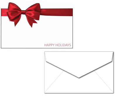 Holiday Cards with Envelope - Big Red Bow