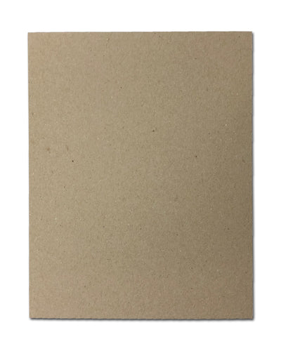 30pt 8 1/2" x 11" Brown Kraft Cardboard Chipboard