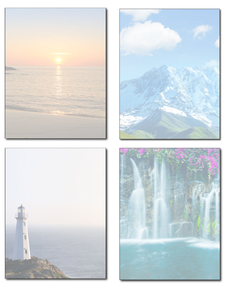 Stationery Collection - Scenic Views - (50lb Text)